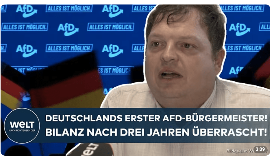 ERSTER AFD-BÜRGERMEISTER: So regiert Hannes Loth in Raguhn-Jeßnitz! Diese Bilanz überrascht