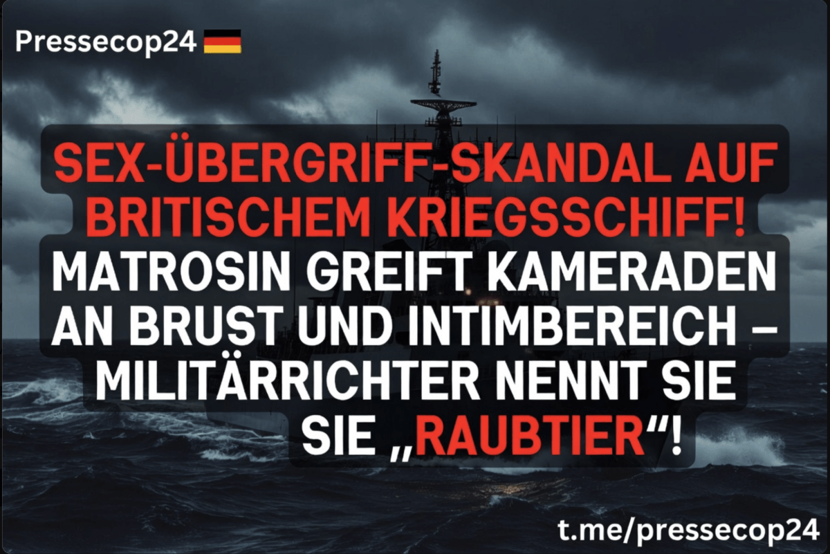 SEX-ÜBERGRIFF-SKANDAL AUF BRITISCHEM KRIEGSSCHIFF! MATROSIN GREIFT KAMERADEN AN BRUST UND INTIMBEREICH – MILITÄRRICHTER NENNT SIE „RAUBTIER“!