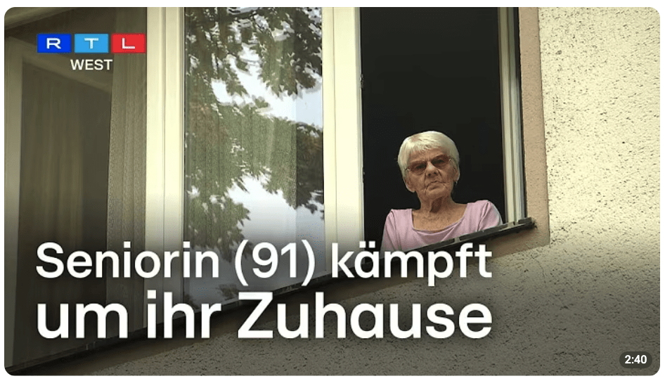 Seniorin (91) kämpft um ihr Zuhause in Köln: Nach 53 Jahren soll sie raus aus der Wohnung |