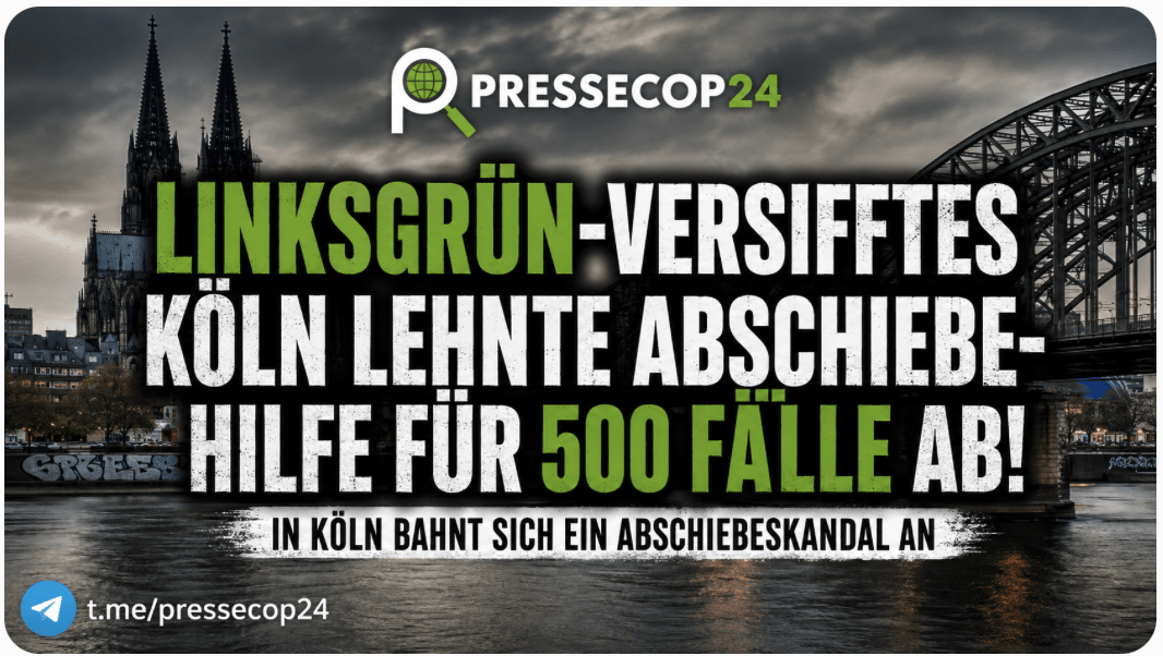 ABSCHIEBE-PAUKENSCHLAG IN KÖLN! STADT LEHNTE HILFE BEI 500 FÄLLEN AB – JETZT STEHT DER VORWURF DES „VORSÄTZLICHEN STAATSVERSAGENS“ IM RAUM!