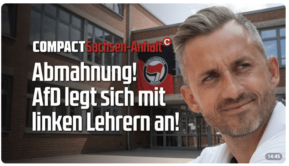 Abmahnung! AfD legt sich mit linken Lehrern an!