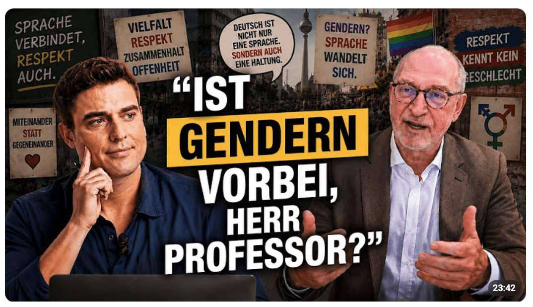 SPRACHE: „Ist Gendern vorbei, Herr Professor?“