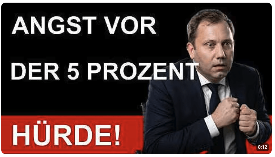 Unter 5%. Ein kleiner Schritt für die SPD aber ein grosser für Deutschland!