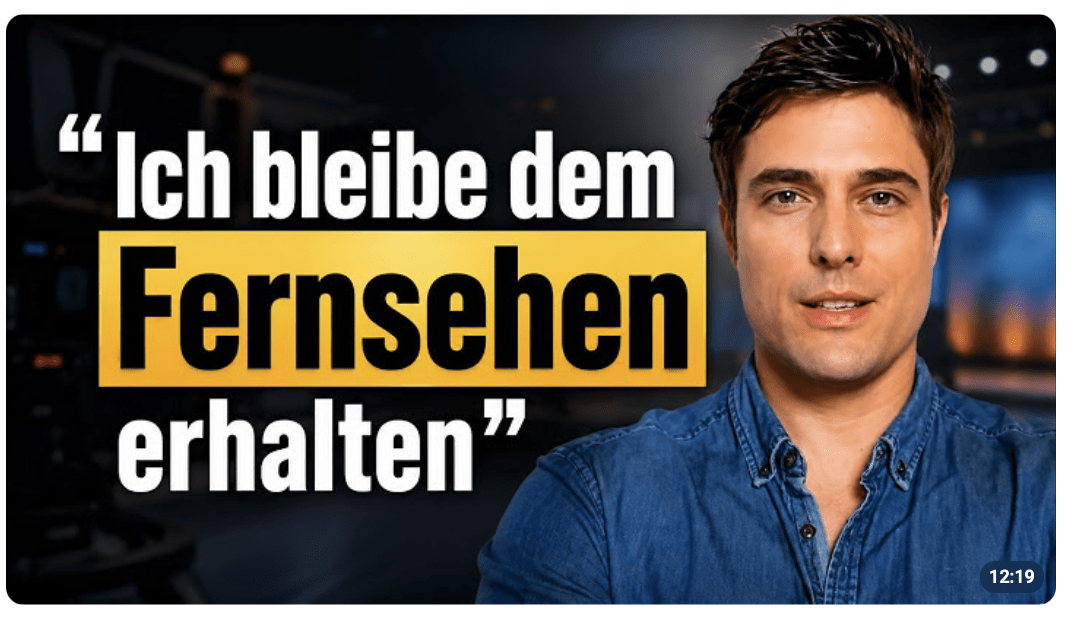 CONSTANTIN SCHREIBER: „Ich bleibe dem Fernsehen erhalten!“