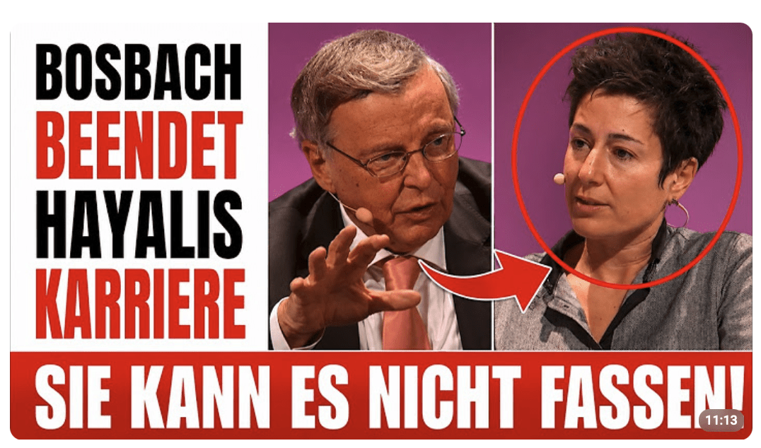 Hayali macht einen folgenschweren Fehler! Patzelt &Bosbach kennen keine Gnade