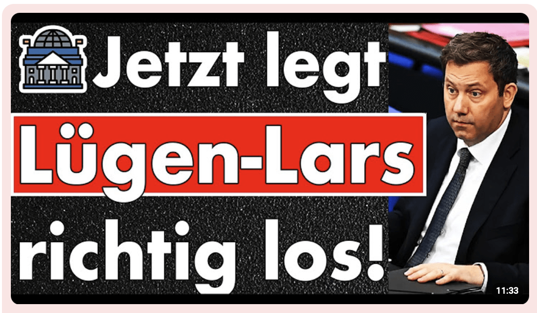 Antifa-Finanzminister: Lügen-Lars belügt das Volk – Steuerpläne sind ein Schlag ins Gesicht!