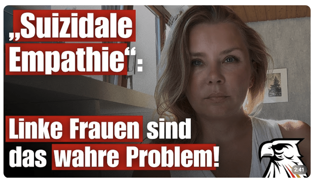 „Suizidale Empathie“: Linke Frauen sind das wahre Problem! | Ewa Schwarz