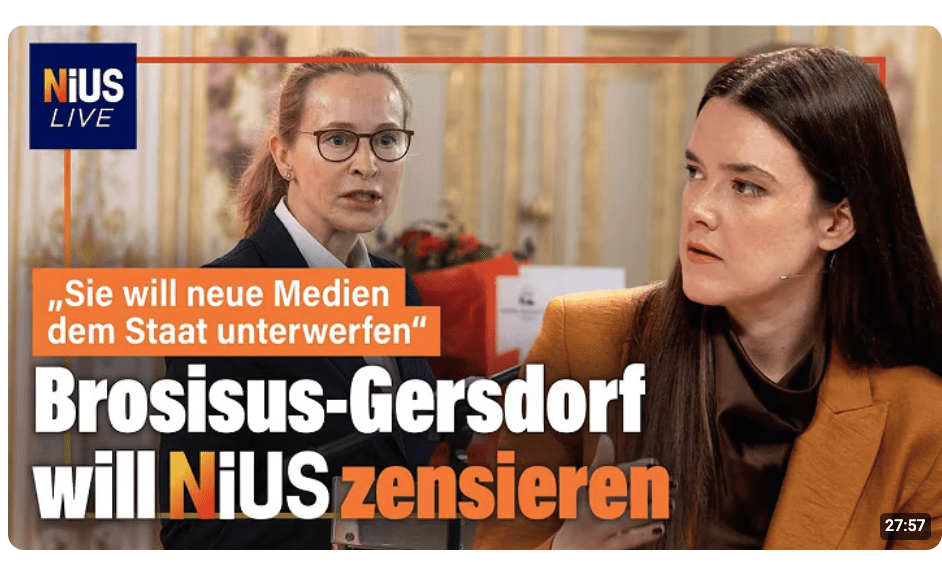 Brosius-Gersdorf startet neuen Angriff auf NIUS – und ist nicht allein | NIUS Live
