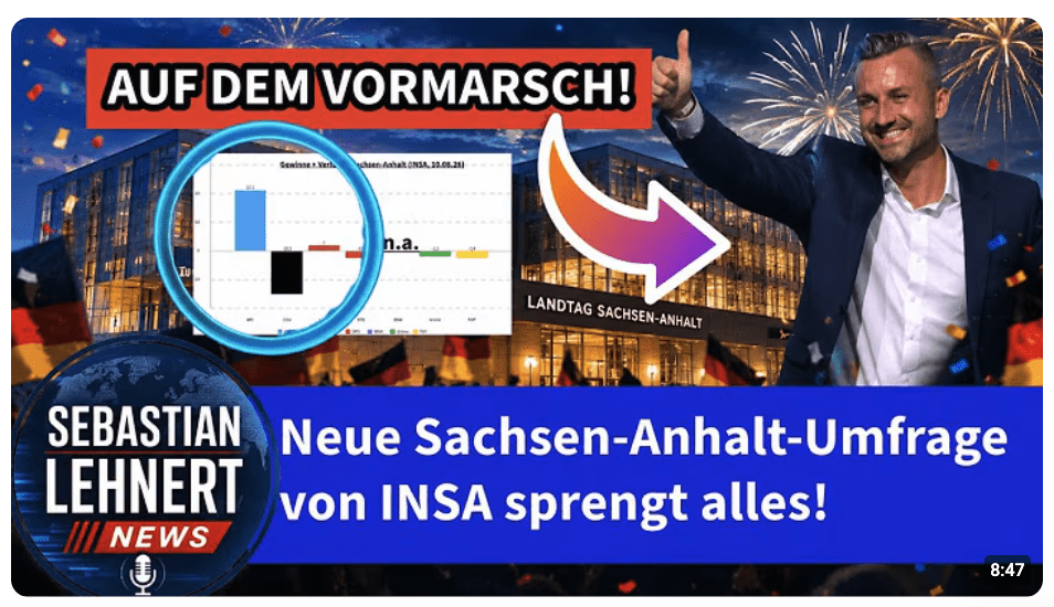 Unfrage-Knaller: AfD in Sachsen-Anhalt noch stärker! Grüne + FDP fliegen raus!