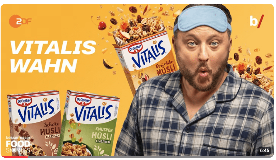 Mogel Müsli: Sebastian Lege entlarvt bei Dr. Oetkers Vitalis das Magnesium Versprechen