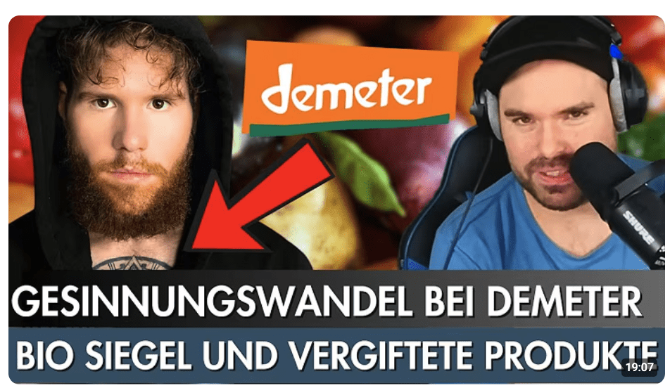 Gesinnungswandel bei Demeter! | Bio Siegel und „Nahrungsmittel“ | Sei achtsam