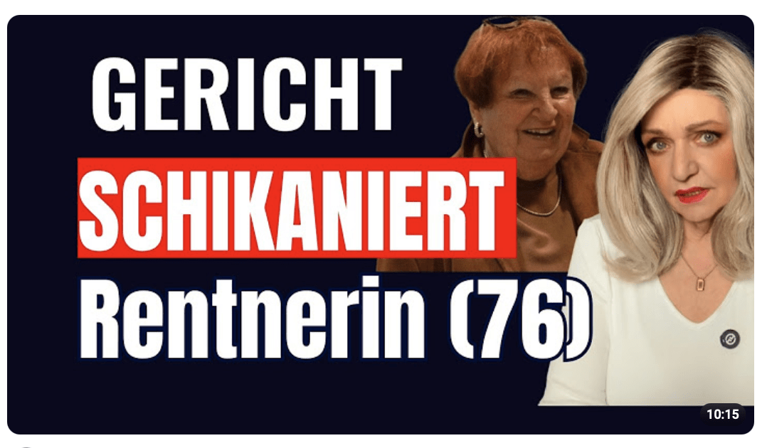 FREISPRUCH WURDE KASSIERT! Rentnerin (76) wegen „Volksverhetzung“ erneut vor Gericht gestellt!