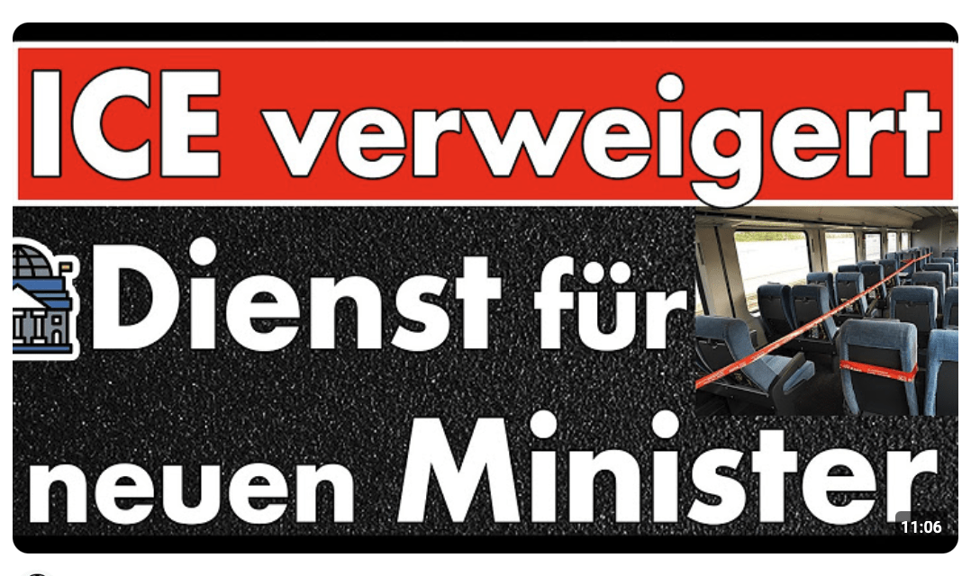 Feuer im Zug wird per Fax gemeldet! Verkehrsminister muss ICE verlassen! Deutsche Bahn gibt alles!