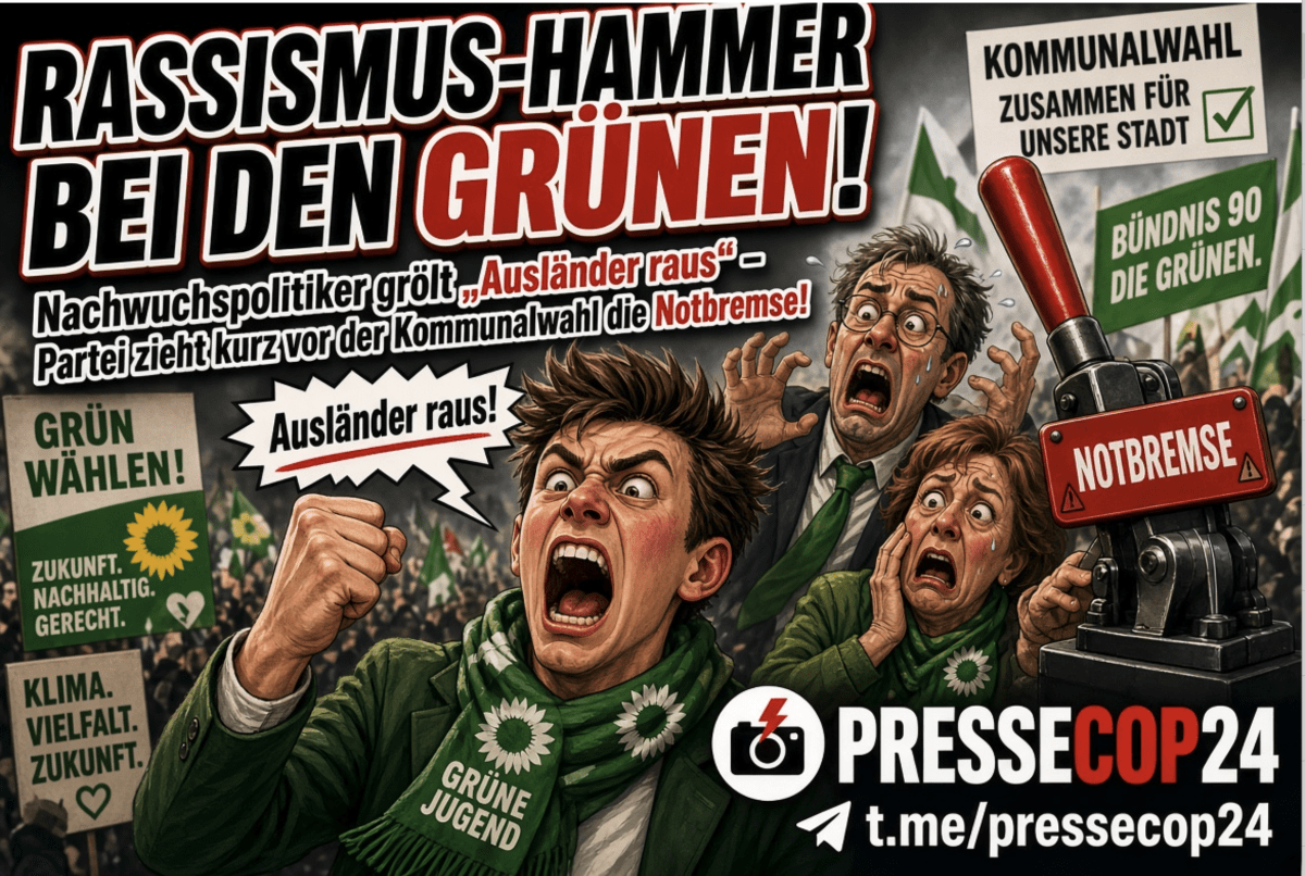 RASSISMUS-HAMMER BEI DEN GRÜNEN! Nachwuchspolitiker grölt „Ausländer raus“ – Partei zieht kurz vor der Kommunalwahl die Notbremse!