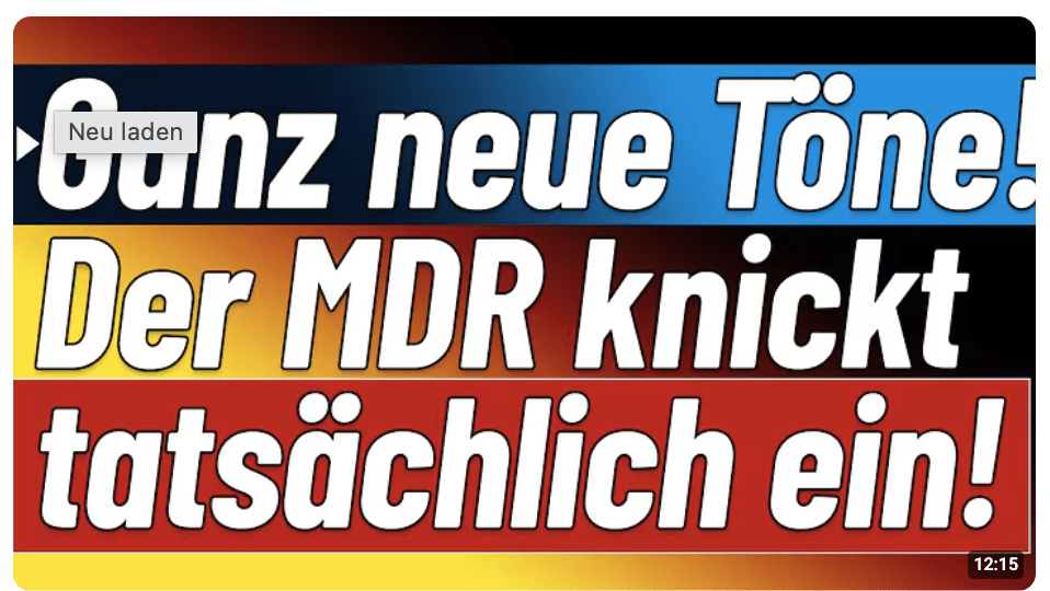 Eine echte Bombe! MDR: Ministerien haben gelogen und Alternative hat recht! +++ Neues Gesetz!
