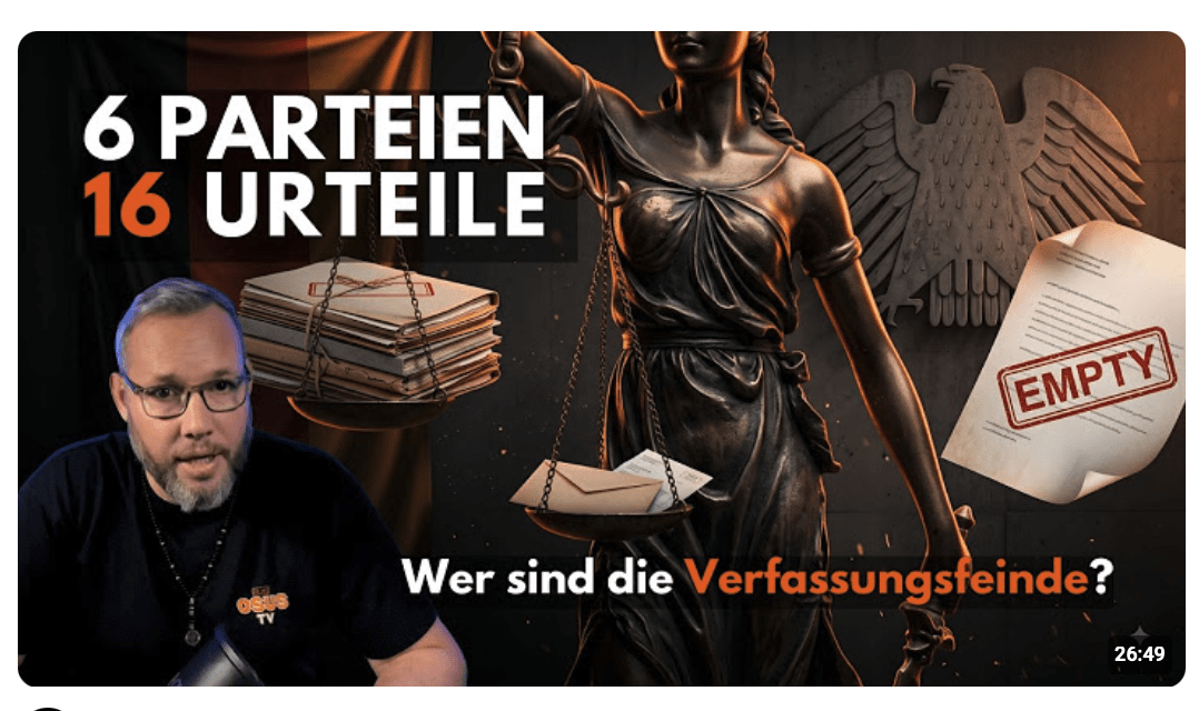Sind „sie“ die wahren Verfassungsfeinde? – OSUS.TV