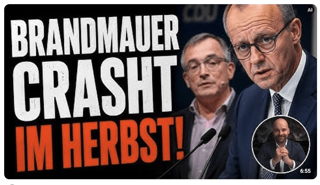 CDU-Insider packt aus: „Die Brandmauer wird den Herbst nicht überleben!“