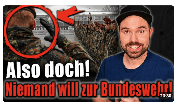 Also doch! Niemand will zur Bundeswehr!