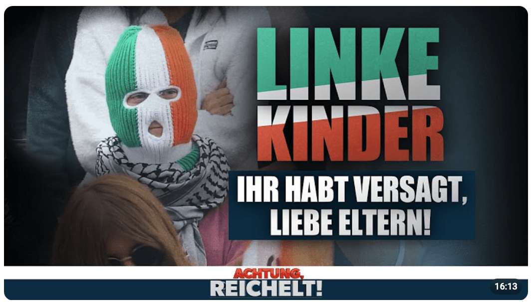 Liebe linke Eltern, Ihr habt bei der Erziehung komplett versagt