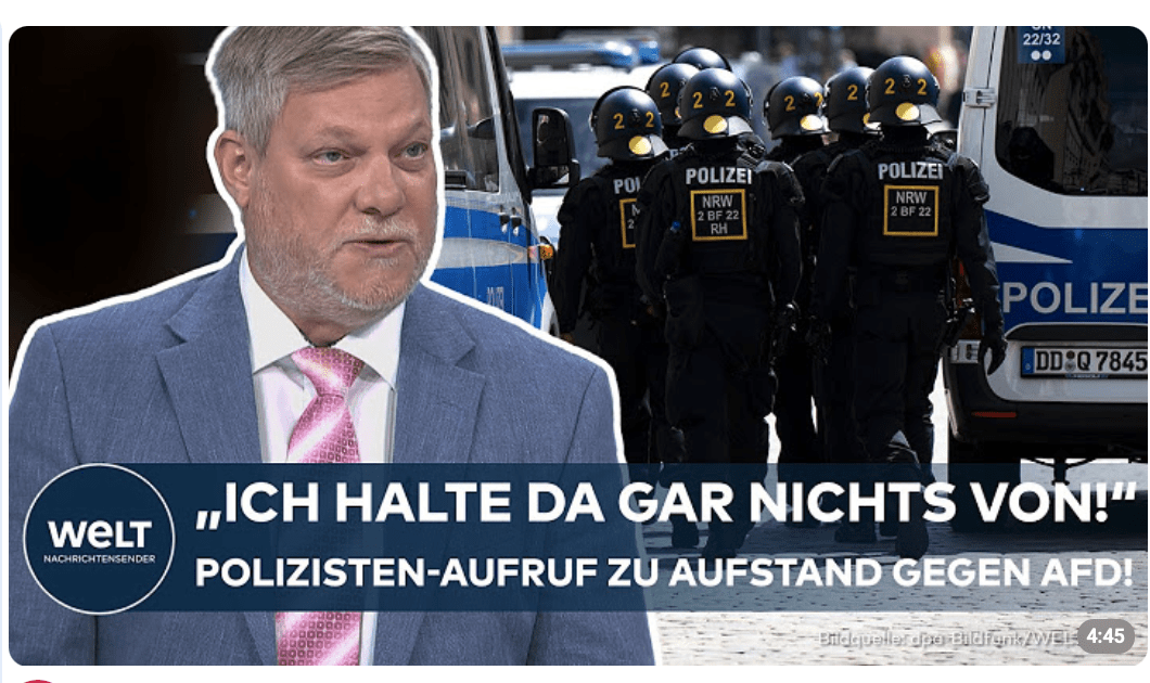 POLIZISTEN-AUFSTAND GEGEN DIE AFD? Gewerkschafter geht hart mit Mitbewerbern der GdP ins Gericht!