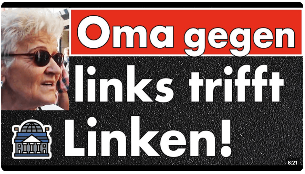 Oma gegen Links zerlegt Linke: ‚Habt ihr Angst, im September arbeiten zu müssen?‘