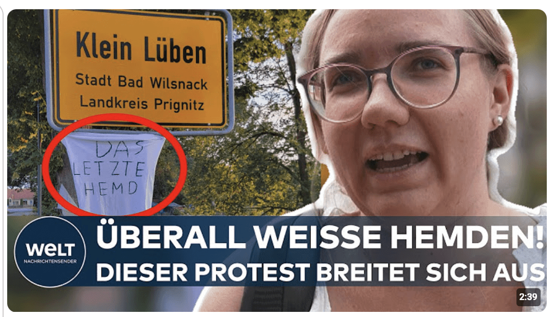 DEUTSCHLAND: Weiße Hemden als Protest! Jetzt beschäftigt die Aktion sogar den Staatsschutz