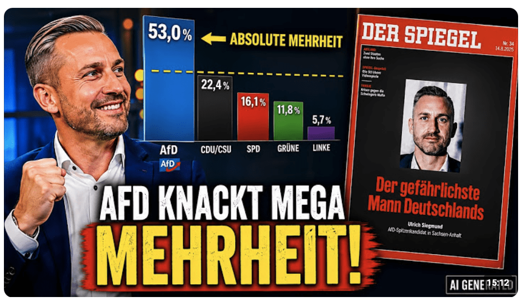 Plötzlich knackt SIEGMUND ABSOLUTE MEHRHEIT DANK SPIEGEL KAMPAGNE!