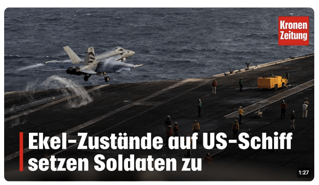 Ekel-Zustände auf US-Schiff setzen Soldaten zu | krone.tv NEWS