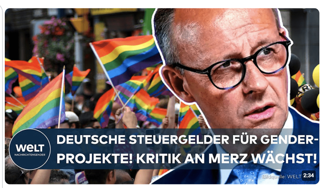 INKS IST VORBEI? Kritik an Merz! Millionen fließen in Gender- und LGBTQ-Projekte im Ausland!