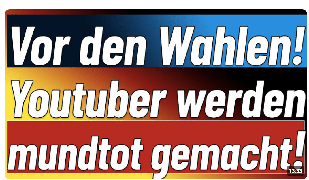 Nun amtlich! Alle Kanäle vor den Wahlen ‚blockiert‘! Nur der ÖRR darf noch frei senden!