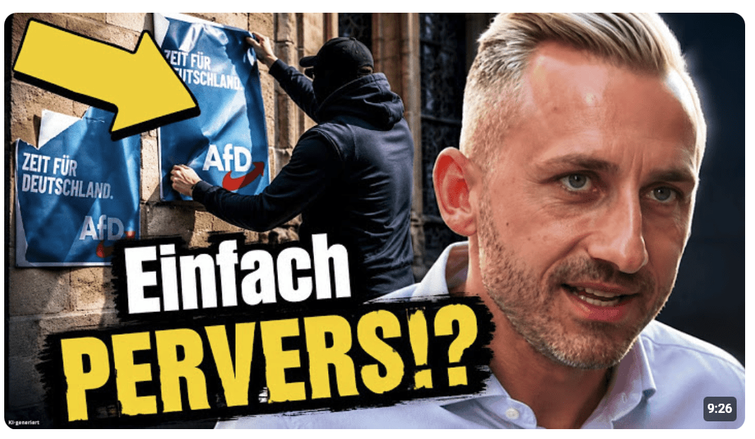 Pfarrer schlägt WAHLPLAKETE an KIRCHE!? Linker MANN DREHT völlig durch!
