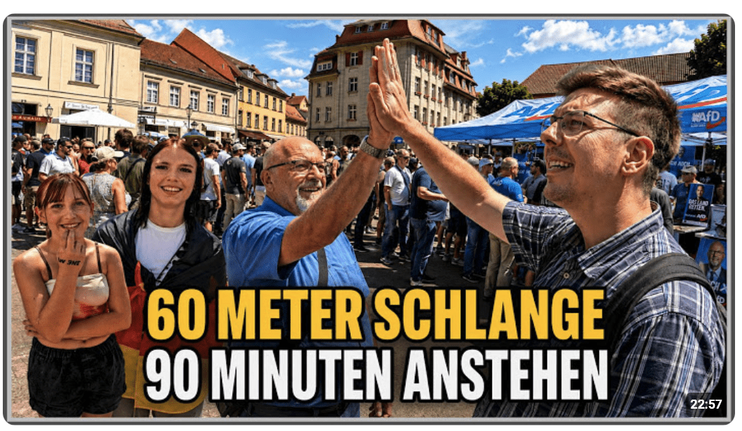 Ulrich Siegmund in Aschersleben Wahlkampfstand überfüllt!