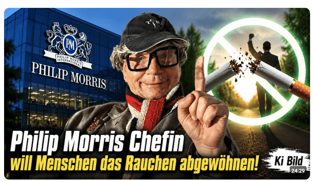 Philip Morris Chefin will Menschen das Rauchen abgewöhnen! / Siegmund & Ben – ungeskribtet rocken !