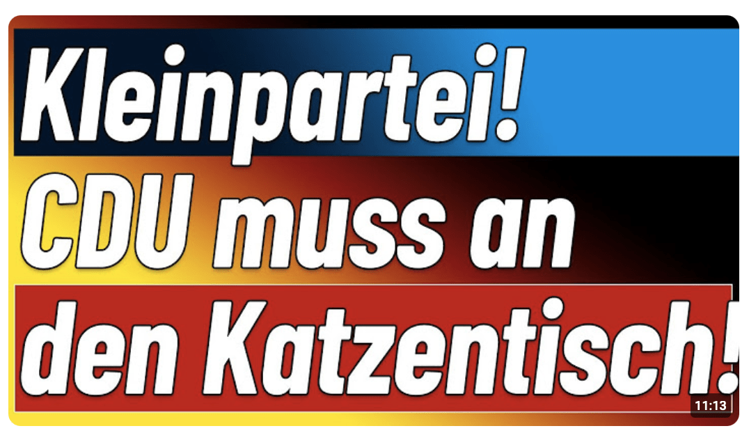 Ab sofort Kleinpartei! NDR setzt CDU an den Katzentisch! +++ Seychellen Gate aufgeklärt!