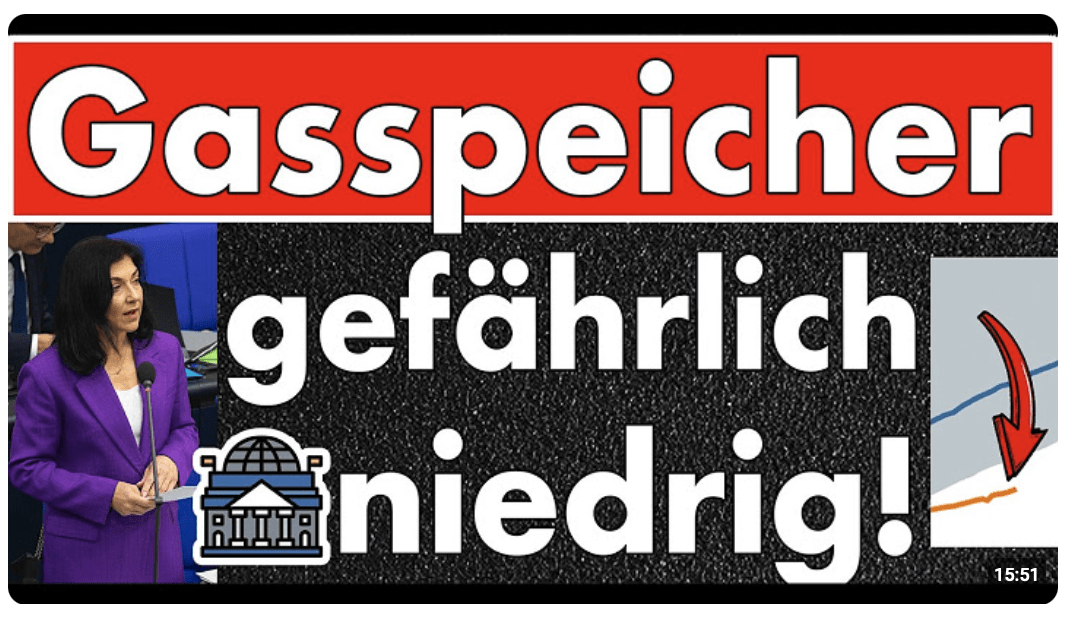 Hauptstadtpresse schlägt Alarm: Gasspeicher zu niedrig
