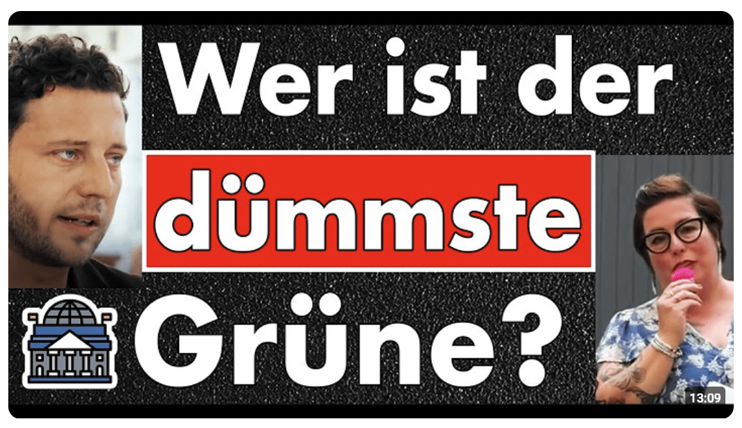 Dumm, dümmer, Grüne? Wer so Wahlkampf macht, darf keine Verantwortung bekommen!