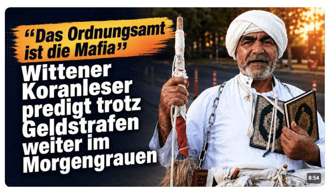Wittener Koranleser predigt trotz Geldstrafen weiter im Morgengrauen l NIUS vor Ort