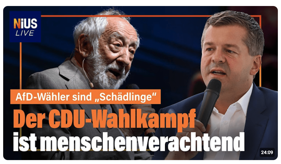 Hallervorden nennt AfD-Wähler „Schädlinge“: „Das ist Nazi-Sprech!“ 