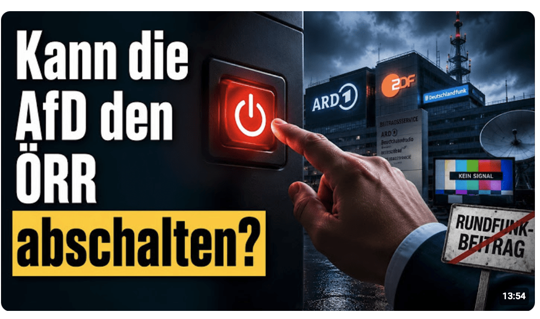 POLITIK: Kann die AfD den ÖRR einfach abschalten?