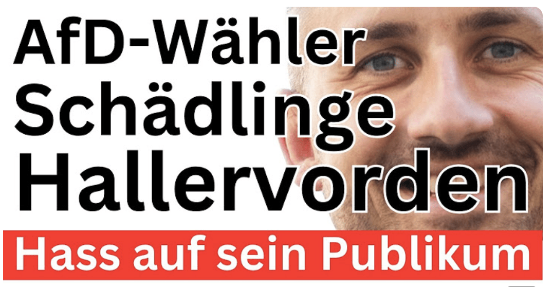 Hallervorden AfD-Wähler Ungeziefer 
