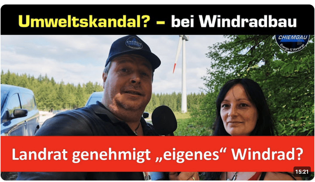 Umweltskandal beim Windradbau? + „Clan“wirtschaft? – Tatort Jesenwang
