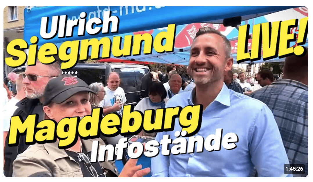 LIVE !  Ulrich Siegmund   AfD Magdeburg Infostand Oliver Kirchner Landtagswahl 2026 Sachsen-Anhalt