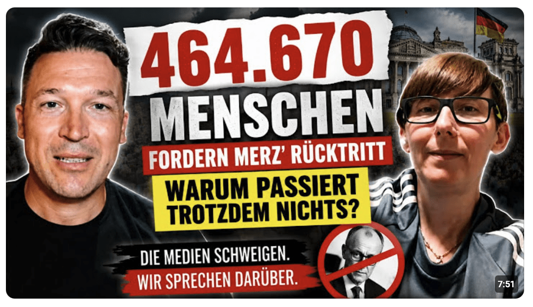 464.670 Menschen fordern Merz’ Rücktritt – warum passiert trotzdem nichts?