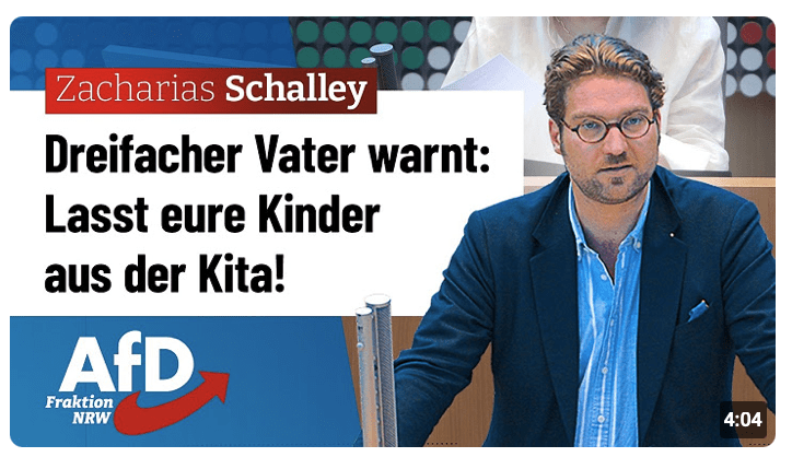 Dreifacher Vater warnt: Lasst eure Kinder aus der Kita! – Zacharias Schalley (AfD)