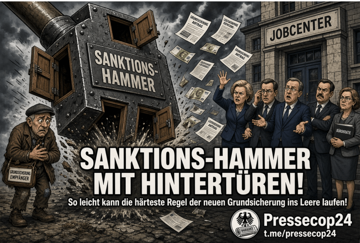 SANKTIONS-HAMMER MIT HINTERTÜREN! So leicht kann die härteste Regel der neuen Grundsicherung ins Leere laufen