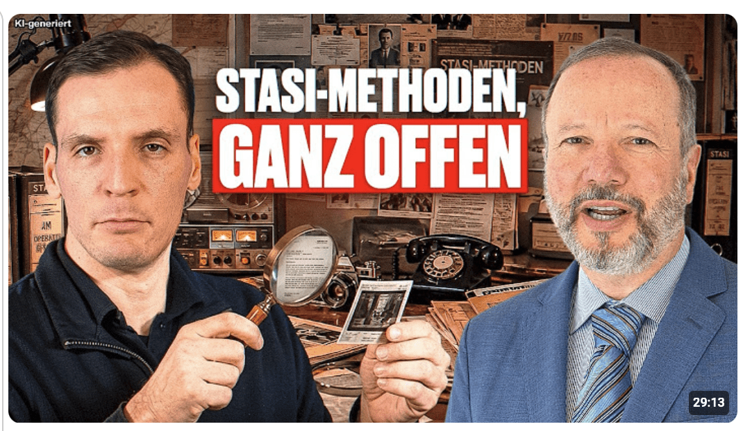 Stasi- und Gestapo-Methoden, ganz offen