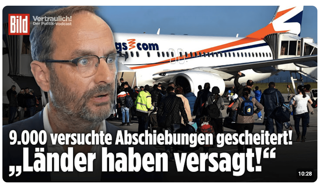 Gescheiterte Abschiebungen: 250.000 Ausreisepflichtige immer noch in Deutschland | Vertraulich
