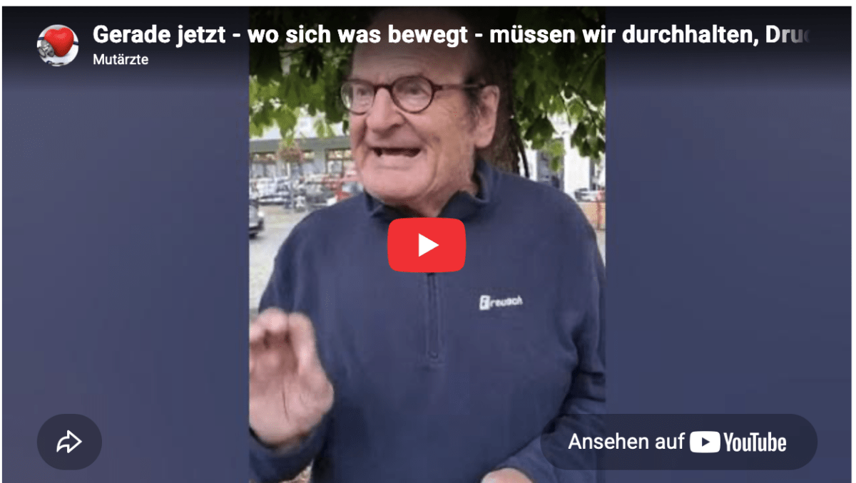Gerade jetzt – wo sich was bewegt – müssen wir durchhalten, Druck erhöhen. Brisante Studie vertuscht