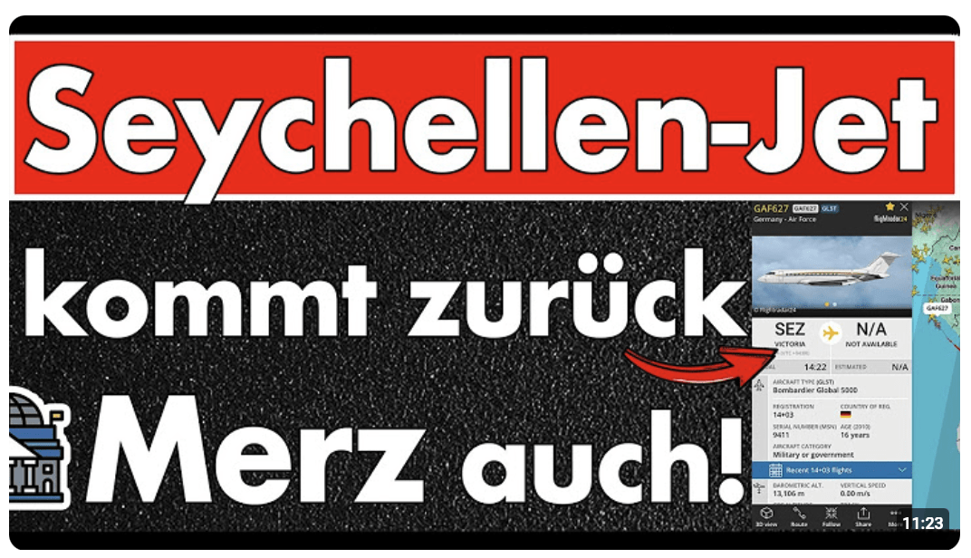 Seychellen-Jet + Merz’ Rückkehr: Was für ein Zufall…..