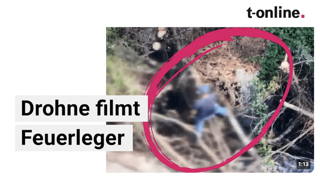 Italien: Drohne filmt Brandstifter auf frischer Tat